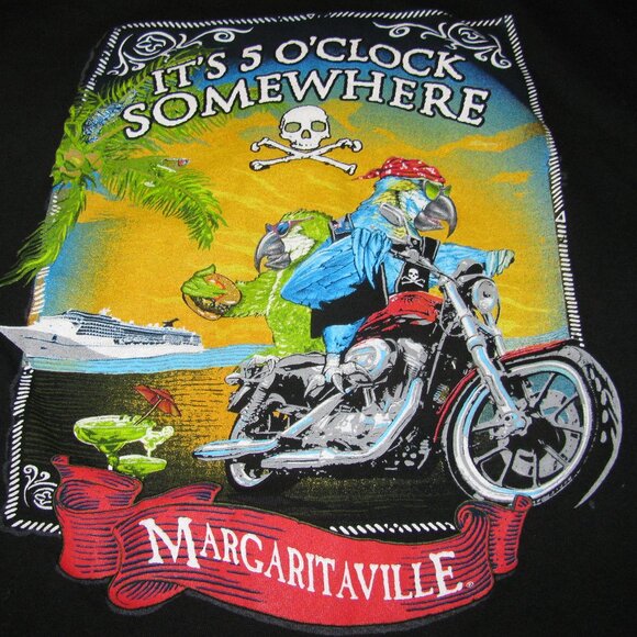 Jimmy Buffet Margaritaville Womans Small T Shirt Parrot Head 5 o'clock somewhere - Picture 7 of 7